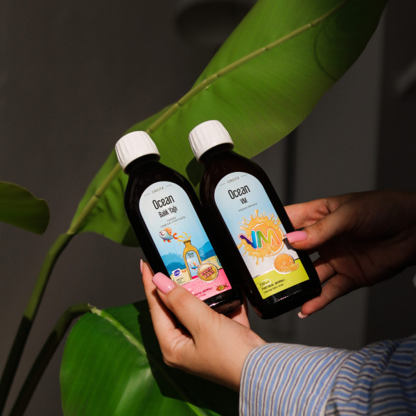 Вітамінний комплекс зі смаком апельсину для дітей Orzax Ocean VM Syrup, 150 мл